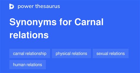 carnal thesaurus|carnal relationship meaning.